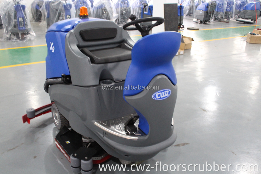 Industrial and commercial used driving type electric floor cleaner